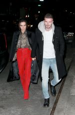 VICTORIA and David BECKHAM Arrives at Victoria
