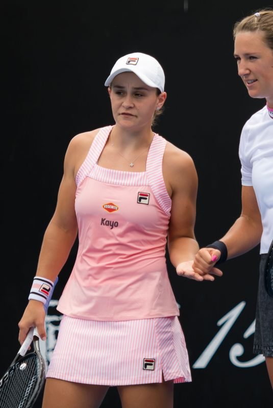 VICTORIA AZARENKA and ASHLEIGH BARTY at 2019 Australian Open at Melbourne Park 01/17/2019