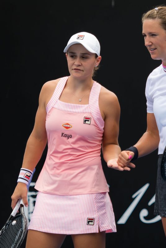 VICTORIA AZARENKA and ASHLEIGH BARTY at 2019 Australian Open at Melbourne Park 01/17/2019