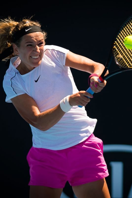 VICTORIA AZARENKA at 2019 Australian Open Practice Session at Melbourne Park 01/13/2019