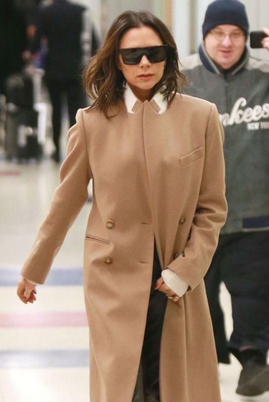 VICTORIA BECKHAM at JFK Airport in New York 01/21/2019