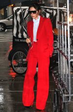 VICTORIA BECKHAM in Red out in New York 01/24/2019