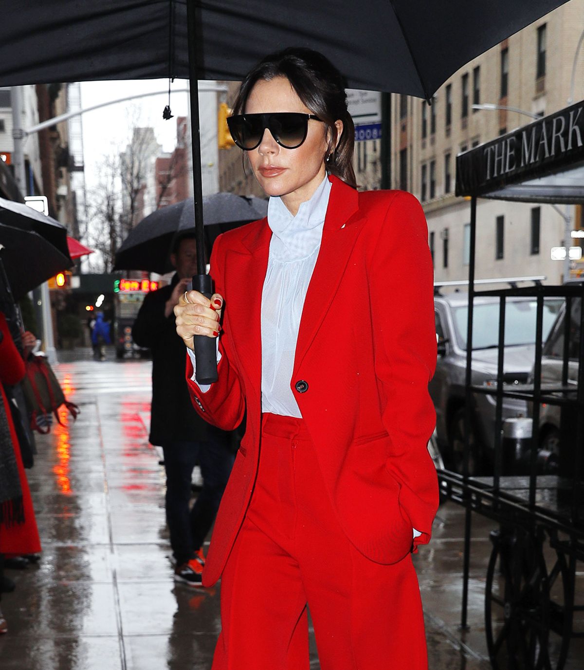 VICTORIA BECKHAM in Red out in New York 01/24/2019 – HawtCelebs