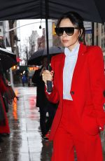 VICTORIA BECKHAM in Red out in New York 01/24/2019