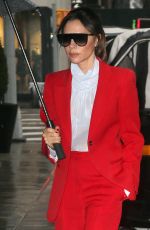 VICTORIA BECKHAM in Red out in New York 01/24/2019