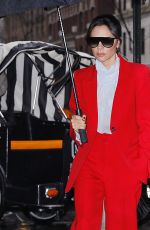 VICTORIA BECKHAM in Red out in New York 01/24/2019