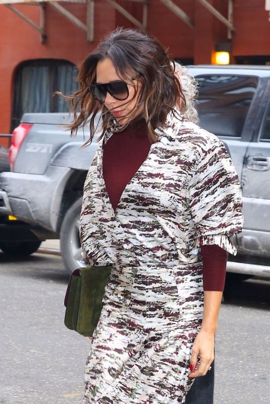 VICTORIA BECKHAM Leaves Mark Hotel in New York 01/23/2019