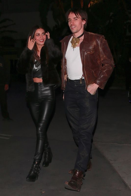 VICTORIA JUSTICE Arrives at Elton John Concert in Los Angeles 01/30/2019