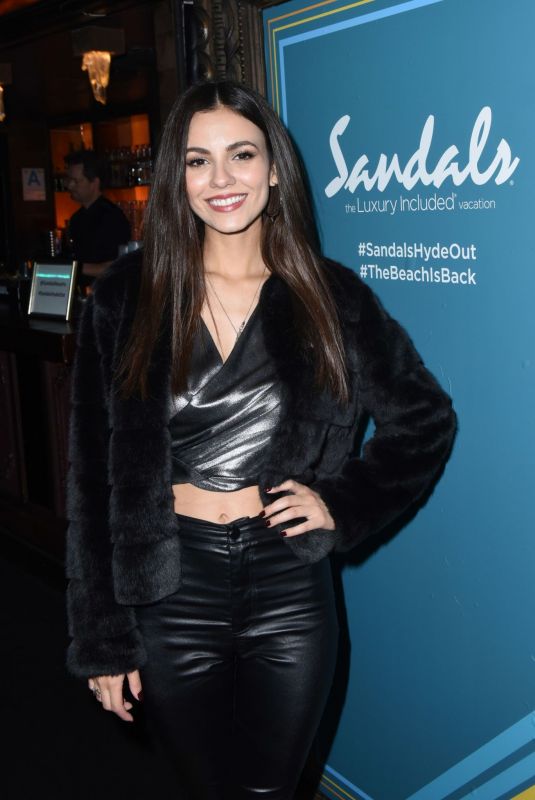 VICTORIA JUSTICE at a Private Event in Staples Center at Elton John Farewell Concert 01/30/2019