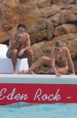 VOGUE WILLIAMS in Bikini on Vacation in St Baths 01/04/2019