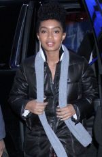 YARA SHAHIDI Arrives at Good Morning America in New York 01/02/2019