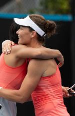 ZHANG SHUAI and SAMANTHA STOSUR at 2019 Australian Open at Melbourne Park 01/16/2019