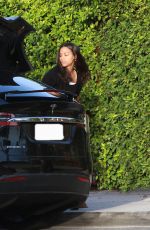 ZOE SALDANA Out in Los Angeles 01/18/2019