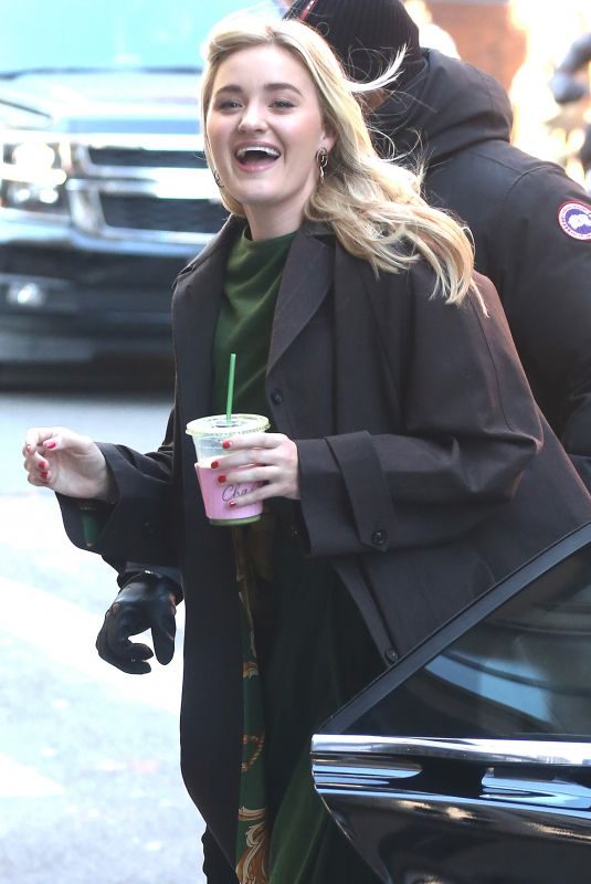 AJ MICHALKA Arrives at Build Studio in New York 02/26/2019