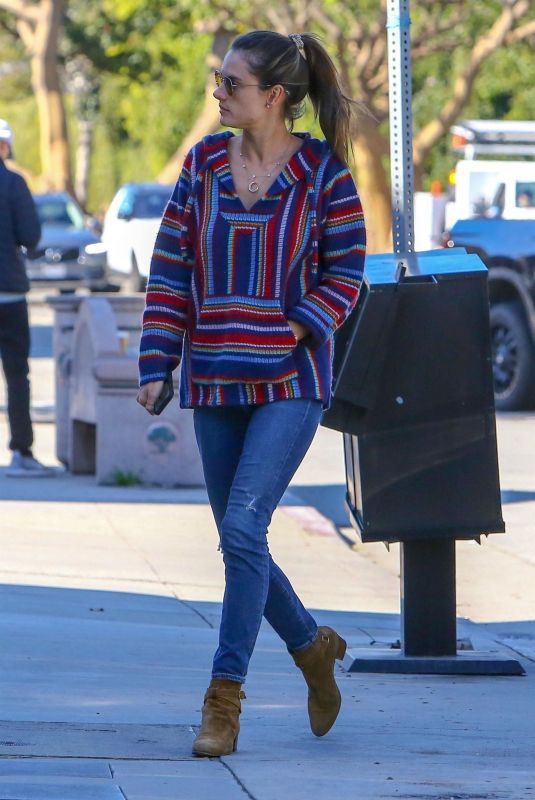 ALESSANDRA AMBROSIO Out and About in Brentwood 02/11/2019