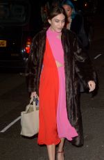 ALEXA CHUNG at Marks Club in London 02/17/2019