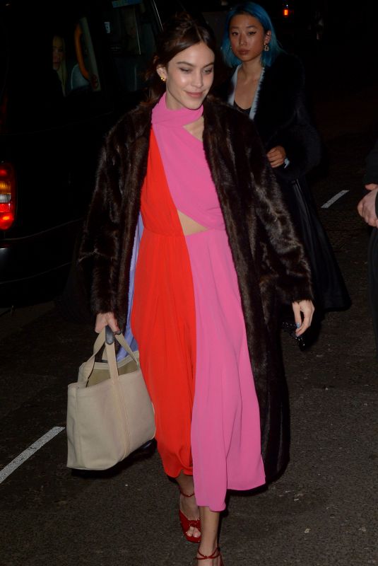 ALEXA CHUNG at Marks Club in London 02/17/2019