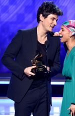 ALICIA KEYS and John Mayer at 2019 Grammy Awards in Los Angeles 02/10/2019