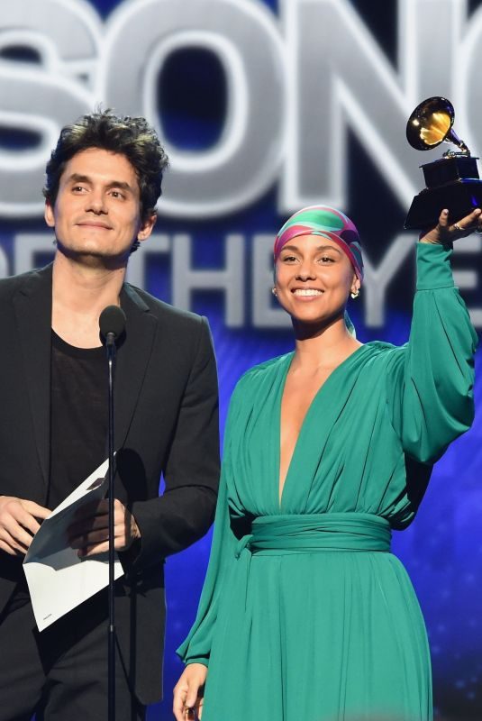 ALICIA KEYS and John Mayer at 2019 Grammy Awards in Los Angeles 02/10/2019