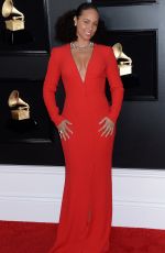 ALICIA KEYS at 2019 Grammy Awards in Los Angeles 02/10/2019