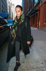 ALICIA VIKANDER Leaves Highline Stages in New York 02/18/2019