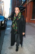 ALICIA VIKANDER Leaves Highline Stages in New York 02/18/2019