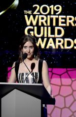 ALISON BRIE at Writers Guild Awards in Los Angles 02/17/2019