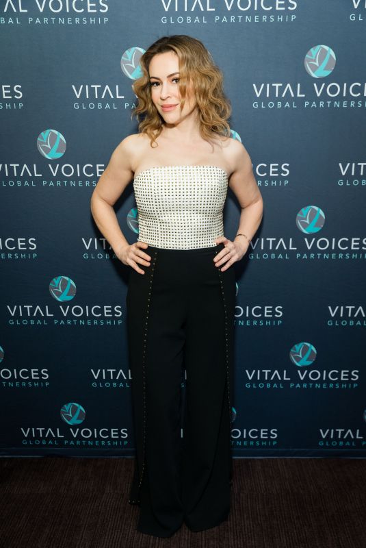 ALYSSA MILANO at Vital Voices Bay Area Gala in San Francisco 2/6/19