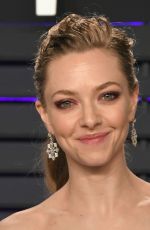AMANDA SEYFRIED at Vanity Fair Oscar Party in Beverly Hills 02/24/2019