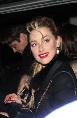 AMBER HEARD Arrives at WME Pre-oscar Party in Los Angeles 02/22/2019