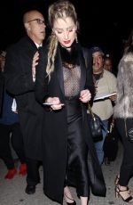 AMBER HEARD Arrives at WME Pre-oscar Party in Los Angeles 02/22/2019