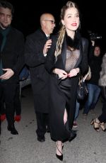 AMBER HEARD Arrives at WME Pre-oscar Party in Los Angeles 02/22/2019