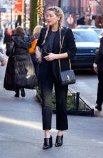 AMBER HEARD Heading to a Business Meeting in New York 02/08/2019