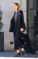 AMBER HEARD Heading to a Business Meeting in New York 02/08/2019