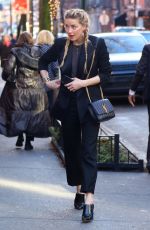AMBER HEARD Heading to a Business Meeting in New York 02/08/2019