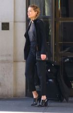 AMBER HEARD Heading to a Business Meeting in New York 02/08/2019