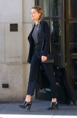 AMBER HEARD Heading to a Business Meeting in New York 02/08/2019