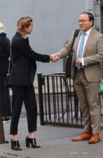 AMBER HEARD Heading to a Business Meeting in New York 02/08/2019