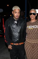 AMBER ROSE and Alexander Edwards at Delilah in West Hollywood 02/09/2019
