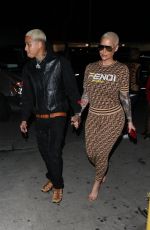 AMBER ROSE and Alexander Edwards at Delilah in West Hollywood 02/09/2019