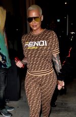 AMBER ROSE and Alexander Edwards at Delilah in West Hollywood 02/09/2019