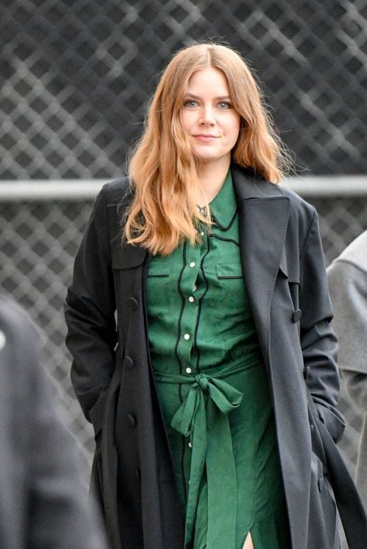 AMY ADAMS Arrives at Jimmy Kimmel Live in Los Angeles 02/13/2019