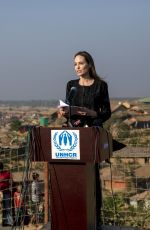ANGELINA JOLIE at Unhcr Special Envoy to Kutupalong Rohingya Refugee Camp in Bangladesh 02/05/2019