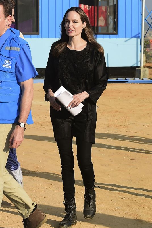ANGELINA JOLIE at Unhcr Special Envoy to Kutupalong Rohingya Refugee Camp in Bangladesh 02/05/2019