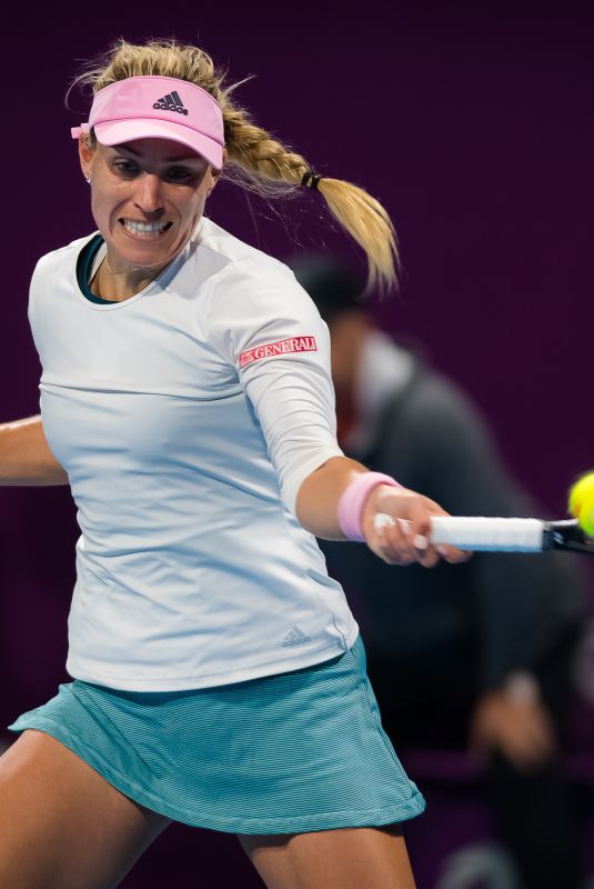 ANGELIQUE KERBER at 2019 WTA Qatar Open Quarter Final in Doha 02/13/2019
