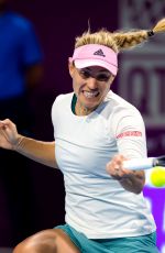 ANGELIQUE KERBER at 2019 WTA Qatar Open Semi-final in Doha 02/15/2019