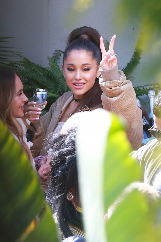ARIANA GRANDE Celebrates Thank U, Next Hitting #1 in Beverly Hills 02/09/2019