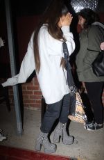 ARIANA GRANDE Leaves Pace Restaurant in Los Angeles 02/08/2019