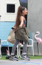 ARIANA GRANDE Shopping at Whole Foods in West Hollywood 02/17/2019