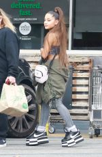 ARIANA GRANDE Shopping at Whole Foods in West Hollywood 02/17/2019